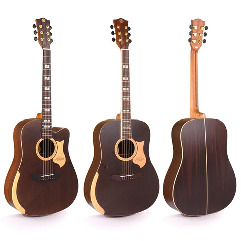 FULL SIZE SOLID WOOD ACOUSTIC GUITAR
