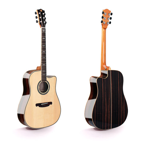 FULL SIZE TOP SOLID ACOUSTIC GUITAR