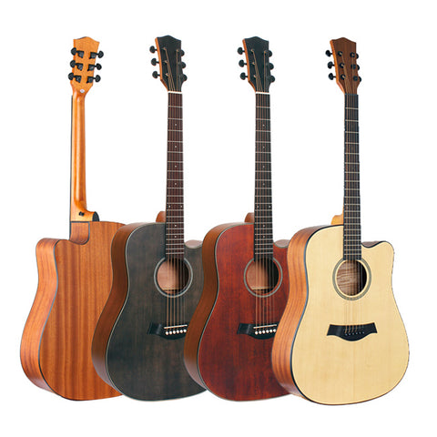 FULL SIZE TOP SOLID ACOUSTIC GUITAR