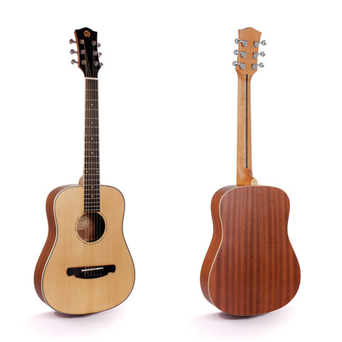 FULL SIZE TOP SOLID ACOUSTIC GUITAR