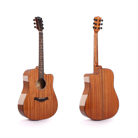 FULL SIZE SOLID WOOD ACOUSTIC GUITAR