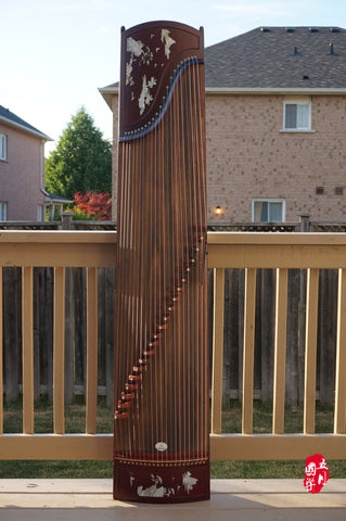 AFRICAN PURPLE SANDALWOOD GUZHENG -- ‘HIGH MOUNTAIN AND RUNNING RIVER'