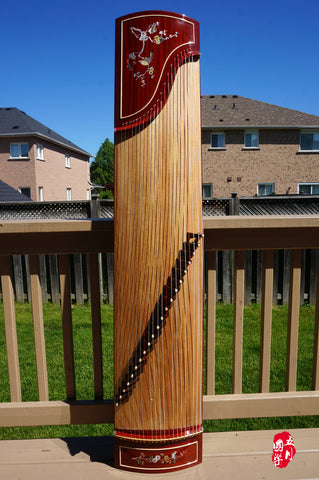 ONE FULL PIECE PAULOWNIA WOOD GUZHENG -- ‘ PLUM BLOSSOM'
