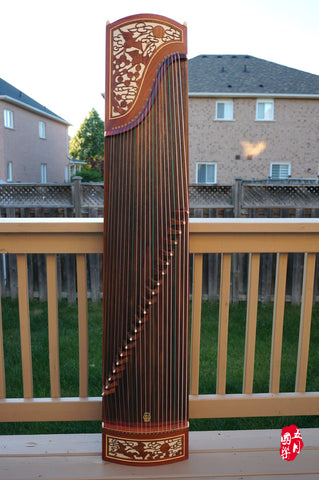 BUBINGA WOOD GUZHENG-- ‘DUO CRANE'