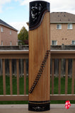 ONE FULL PIECE PAULOWNIA WOOD GUZHENG -- ‘FOUR GENTLEMEN IN PLANTS'